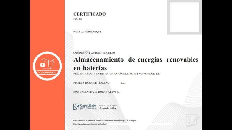 Maximizando el Almacenamiento de Energ&iacute;a Renovable