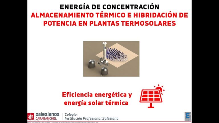 Eficiencia Energ&eacute;tica en Almacenamiento T&eacute;rmico de Energ&iacute;a Solar