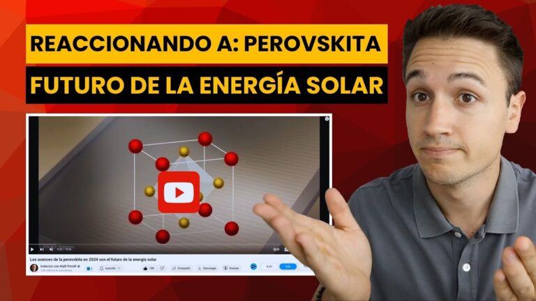 Eficiencia Energ&eacute;tica de Placas Solares de Perovskita