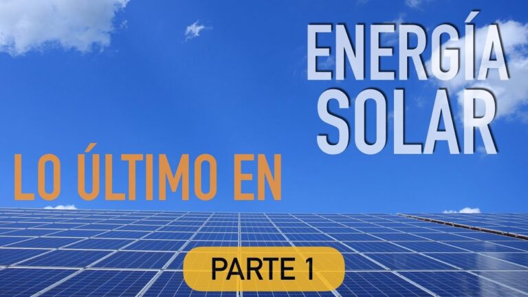 Tendencias Futuras en Energ&iacute;a Solar Fotovoltaica